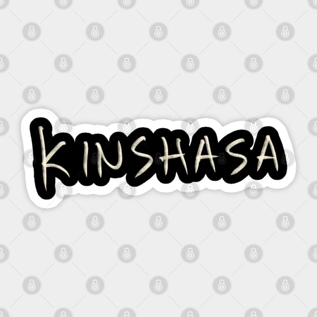 Kinshasa Sticker by Saestu Mbathi